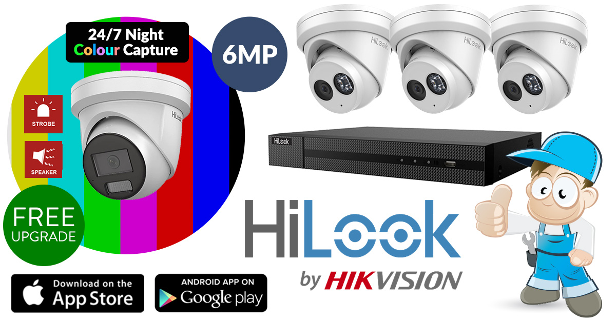 Hilook 4 x 6mp CCTV Package